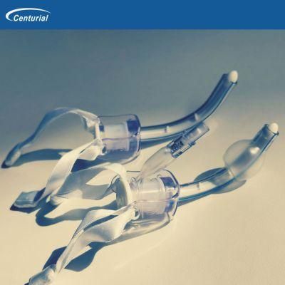 PVC Medical Disposables Tracheostomy Tube with Cuff Anesthesitic