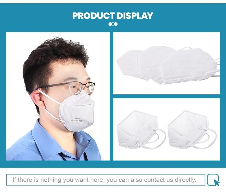 Disposable Nonwoven FFP2 Particle Filtering KN95 Folding Half Face Mask