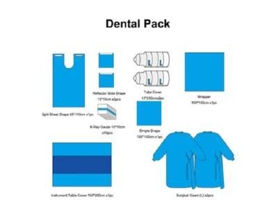 Split Drape Hospitals Surgical Procedures, Implant Disposable Dental Surgical Packs