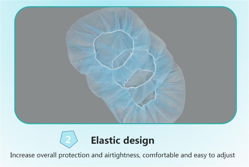 Disposable Nonwoven Spunlace Nonwoven Clip Cap Mob Cap Bouffant Cap
