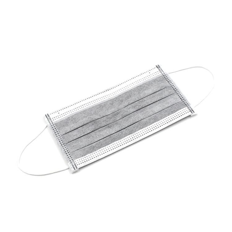 Disposable Hospital Use Medical Non-Woven 3 Ply Protective Dental Facial Face Type Iir Protective Dust Surgical Mask with Elastic Ear-Loops/Tie-on