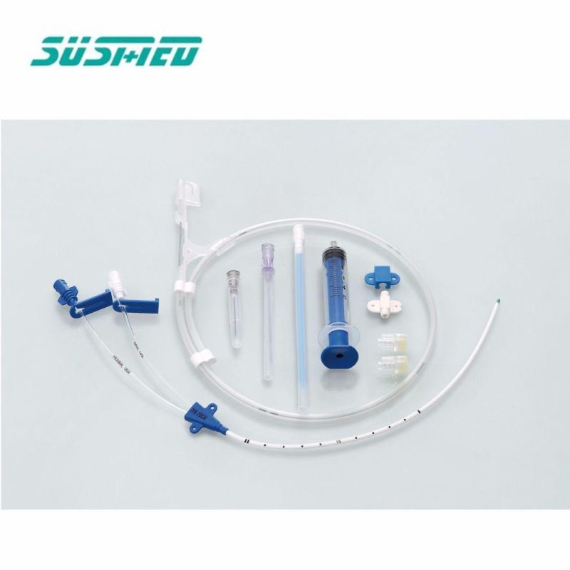 Double/Triple 7fr Antimictobial Central Venous Catheter CVC Kit Set