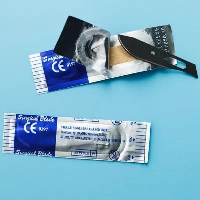 Disposable Medical Surgical Sterile Carbon Stainless Steel Scalpel Blade Wholsale