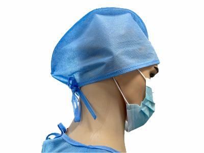 Unsiex Multicoloured Disposable Non Woven Cap Doctor Cap Apply to Hospital