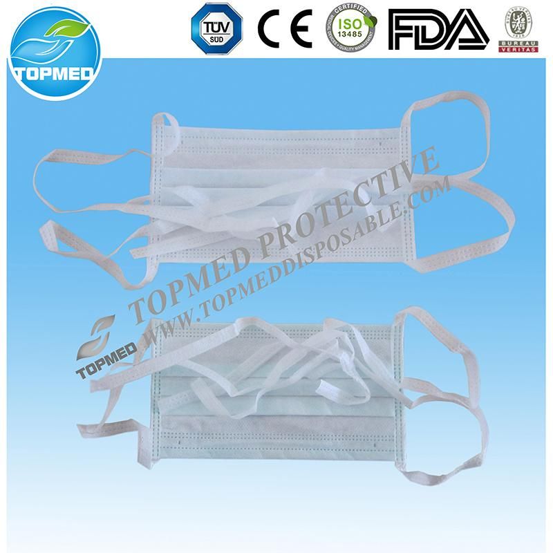 3 Ply Filtering Non Woven Medical Surgical Disposable Face Mask