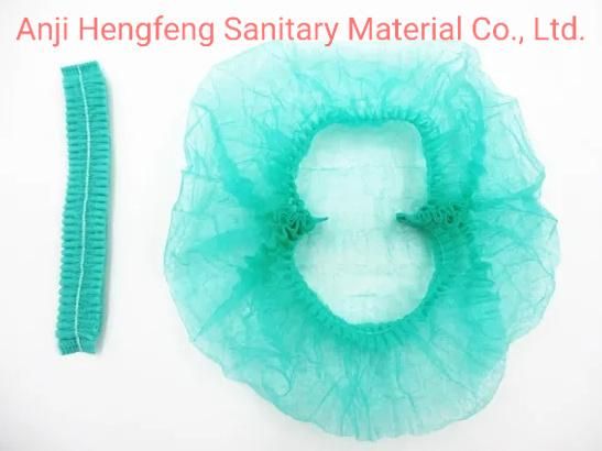 Disposable Non Woven Strip Bouffant Head Cover Hair Clip Cap