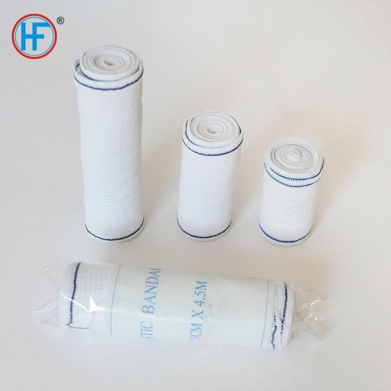 Mdr CE Approved Hotsale Trending Products Surgical Dressing Medical Blue Line High Elastic Bandage
