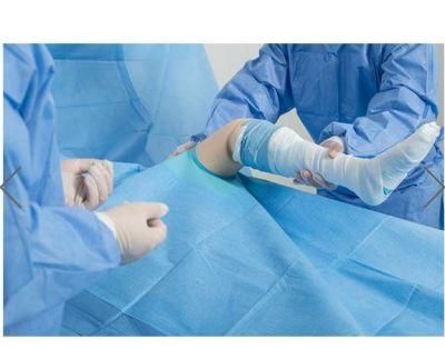 Disposable Medical Sterile Adhesive Surgical Drape for Knee Arthroscopy