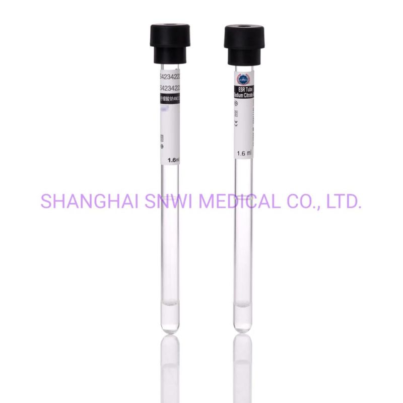Disposable Medical Supply Glass or Pet EDTA K2 K3 Plain Gel&Clot Heparin ESR Vacuum or Non-Vacuum Blood Collection Test Tube