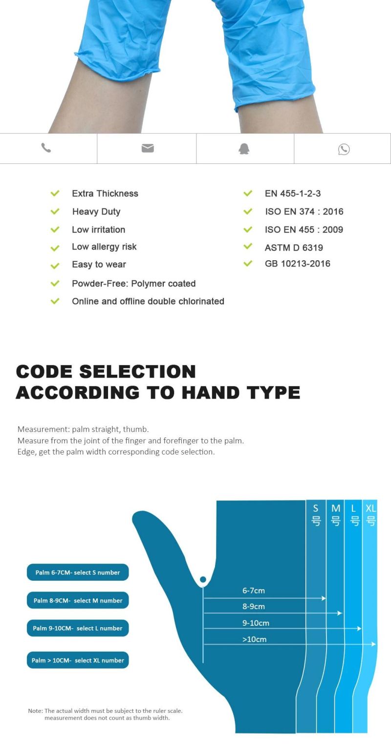 High Quality Wholesale Nitrile Materials Disposable Examination Nitrile Gloves