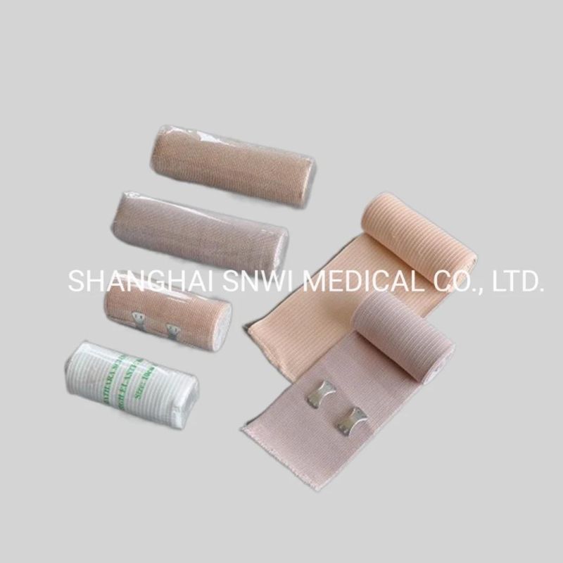 Disposable Medical Supplies Elastic 100% Pure Cotton Crepe Bandages with CE&ISO Certificated