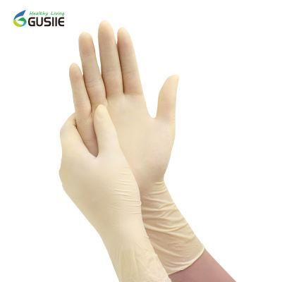 Good Quality Disposable Medical Examination Powder Free Safety Latex Gloves with Size Environmentally Friendly Gloves