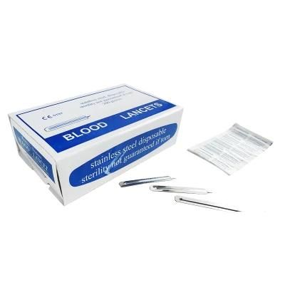 Medical Sterile Stainless Steel Blood Lancet