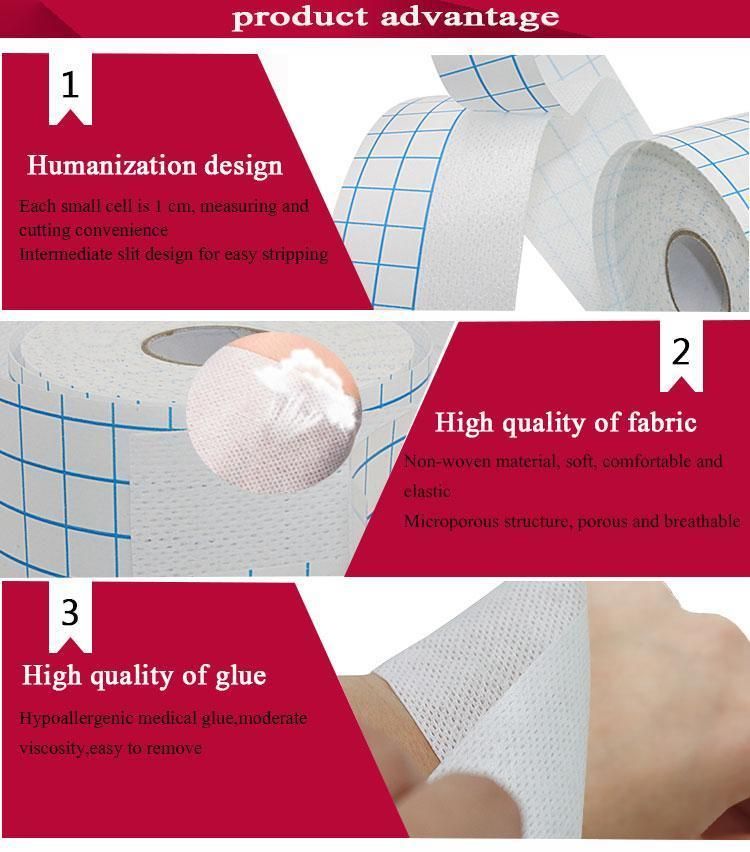HD5 Adhesive Non Woven Wound Dressing Roll Wound Fixed Roll with CE/ISO13485 Certificates