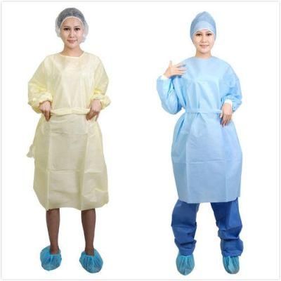 Cheapest PP Non Woven 25GSM Yellow Isolation Gown