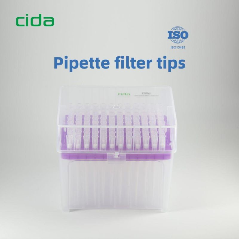 Medical Hospital Laboratory Consumables 10UL 100UL 200UL 1000UL Racked Universal Micro Pipette Filter Tips for PCR Rapid Diagnostic Test