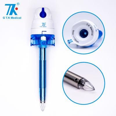 China Manufacture of Disposable Safety Stainless Optical Trocars for Laparoscopic Surgery CE FDA ISO 510K
