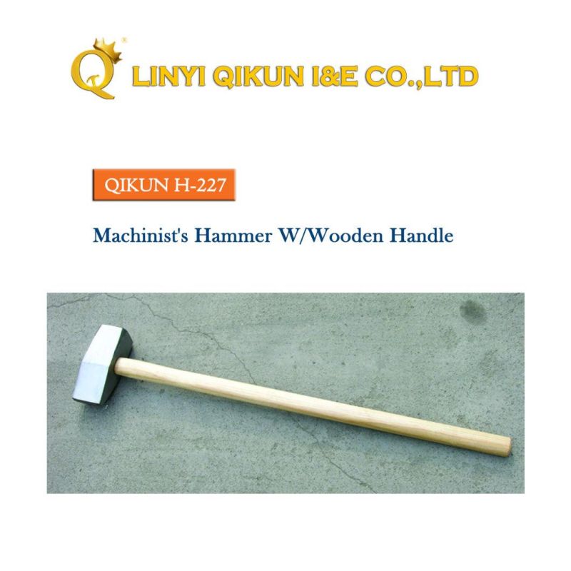 H-224 Construction Hardware Hand Tools Fiberglass Handle German Type Machinist′s Hammer
