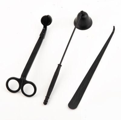 Candle Wick Trimmer Cutter Set Color Luxury Stainless Matte Black Wick Trimmer and Snuffer