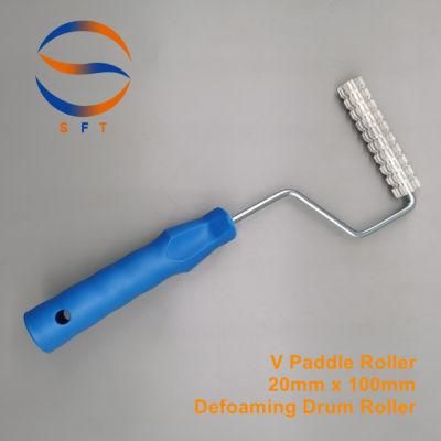 20mm X 100mm V Paddle Rollers Defoaming Drum Rollers