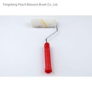 The Latest Version of 2020 Factory Wholesale Hot Sale Cheap High Quality Polyester Roller Brush with Red Plastic Handle and Yellow Stripes
