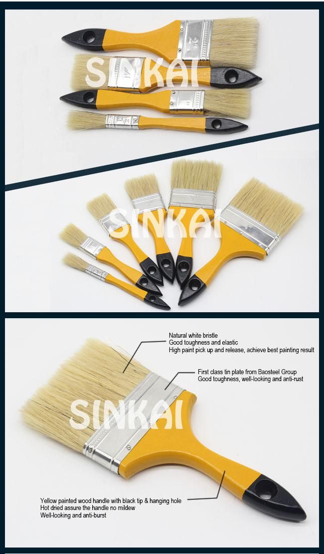 1 Inch Paint Brush with Natural Bristle