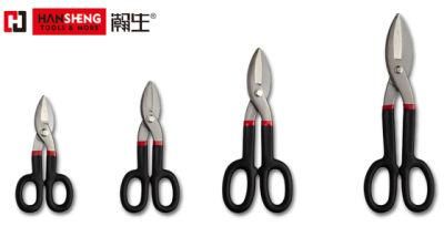 8&quot;, 10&quot;, 12&quot;, 14&quot;Straight Pattern Snips, Duckbill Circular Pattern Snips, Made of Carbon Steel, Cr-V, Cr-Mo, Polish or Mattt Finish, with Dipped Handle,