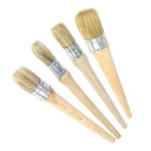 Chalk Waxing Pure Bristle Varnished Wood Handle