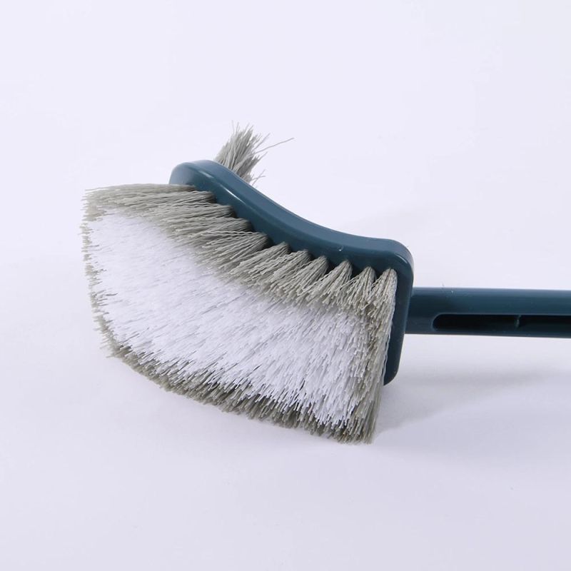 Plastic Long Handle Toilet Bowl Brush Double Sided Portable Toilet Bowl Cleaner Cleaning Brush for Bathroom