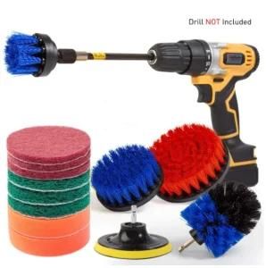 16 Piece Drill Brush Attachment Set for Quick Cleaning