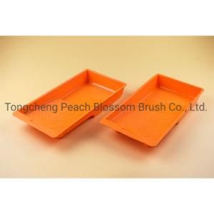 Square Orange Plastic Cleaning Bucket with Graduation
