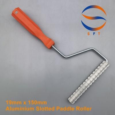 China Factory Aluminium Slotted Paddle Rollers Construction Tools for FRP