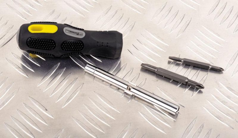 Hand Tools 12PCS 6 in 1 Cr-V Steel Screwdriver with Soft TPR Grip