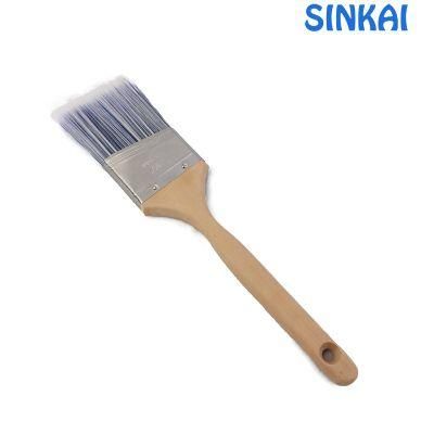 Cheap and High Quality Flat Acrylic Filament Hair Plastic Handle Wholesale Angular Sash Brushes