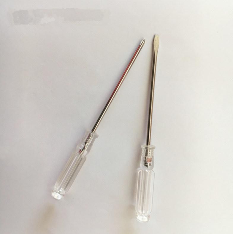 Multifunctional Transparent Mini Driver Crystal Cross Slotted Screwdriver