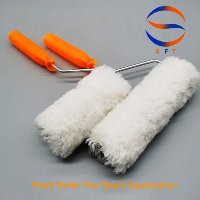 White Color Paint Roller China Manufacturer for Fiberglass Resin Application