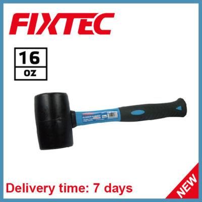Fixtec 16oz Rubber Hammer with Fiber Glass Handle