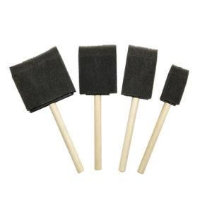 DIY Painting Brush Wooden/Plastic Handle High Density Foam Brush
