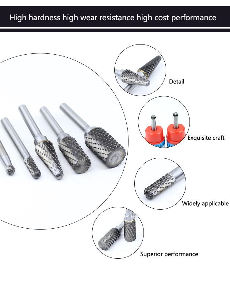 Best Selling Different Shapes Cutting Cutter Tungsten Carbide Rotary Burrs Dx0807m06