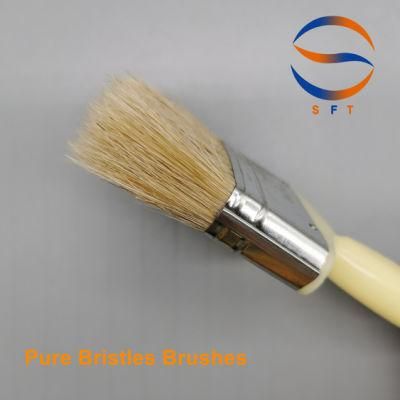 76.2mm Solvent Resistant White Bristle FRP Laminating Brushes Roller Brushes