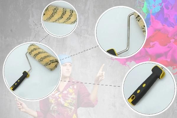 Foam Sponge Painting Brush Roller with Black Lines