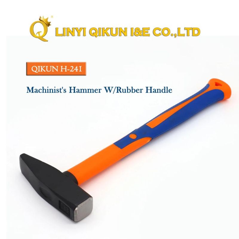 H-239 Construction Hardware Hand Tools Fiberglass Handle German Type Machinist′s Hammer