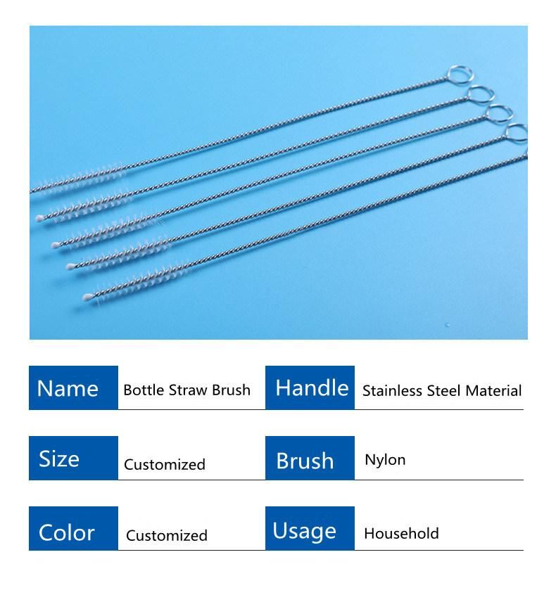 Nylon Wire Tube Brush Inner Hole Brush Bottole Straw Brush