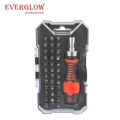 37PC Ratchet Screwdriver &amp; Bits Set