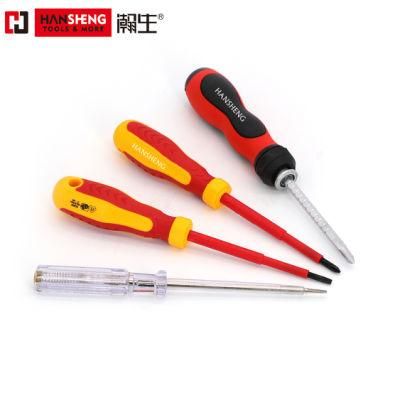 Professional VDE Screwdriver, Hand Tool, Hardware Tool, Made of S2, VDE Screwdriver, Regular Size, Extended Size, Carbon Steel, Screwdriver Cross