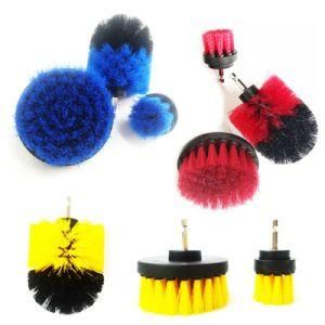 Replaceable Soft White Scrubber Drill Brushes with Quick Change Extender