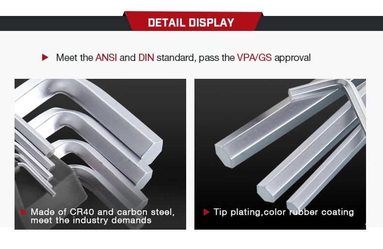 9PC Plastic Hex Key Set (1.5-10)