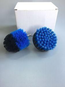 Blue Cleaning Scrub Drill Brush Attachment for Car Wash Carpet