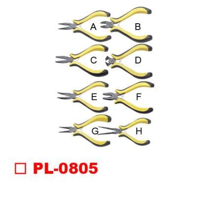 8PCS Two Color Handle Mini Pliers Set