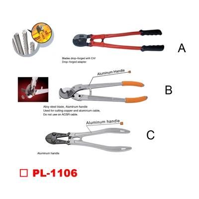 Heavy Duty Wire Rope Cutter - Cable - Bolt Cutter Aluminium Handle